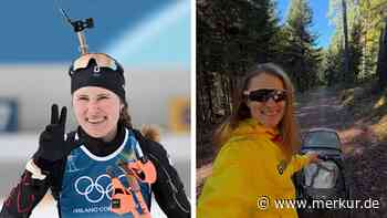 Deutscher Biathlon-Star genießt letzte Herbsttage mit Kinderwagen