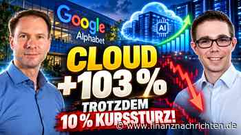 Alphabet: +103 % Cloud-Wachstum - trotzdem 10 % Kurssturz!