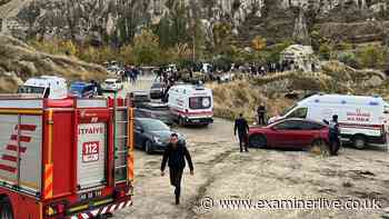 Rock collapses at Turkey tourist spot with three death and more feared trapped
