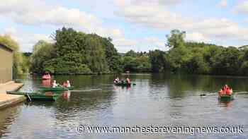 The historic Tameside park with a boating lake, miniature train and cafe