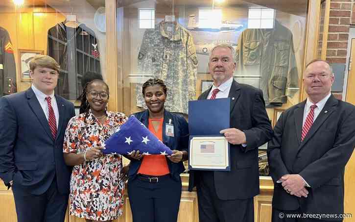 U.S. Capitol Flag Presented to Attala County Veterans Home