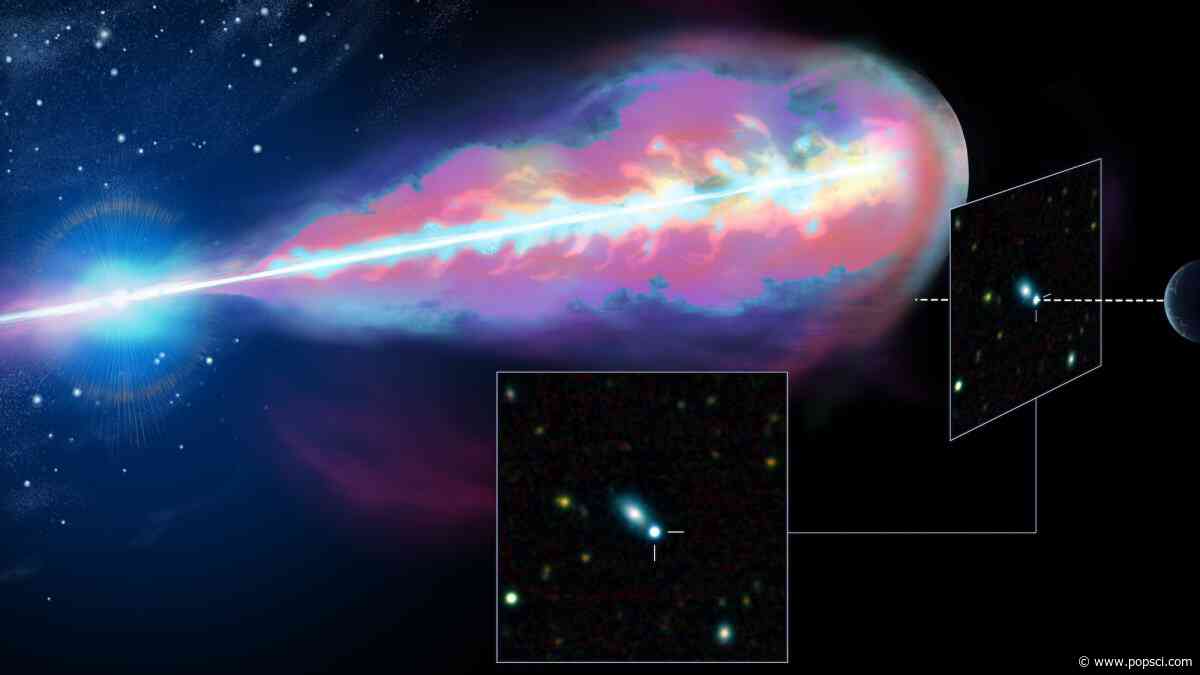 Gamma-ray burst is one of the brightest in decades