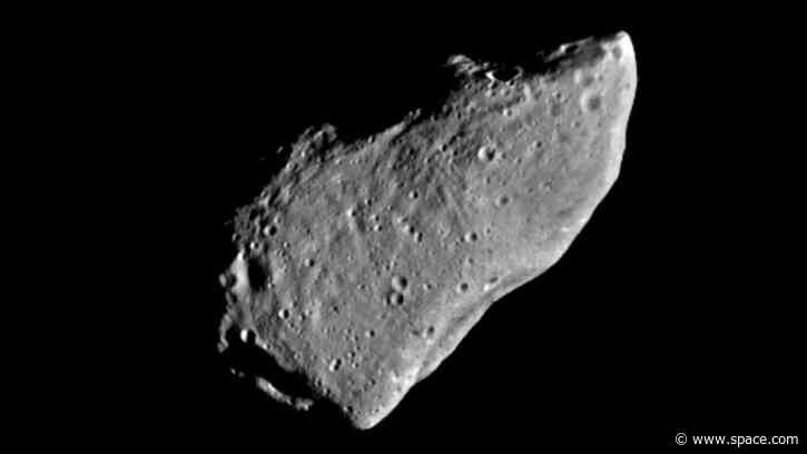 On this day in space! Oct. 29, 1991: NASA's Galileo spacecraft flies by asteroid Gaspra and snaps amazing photos while flying at 18,000 mph