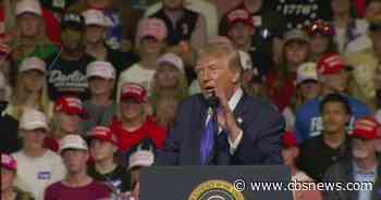 With midterm races tightening, President Trump continues to rally supporters
