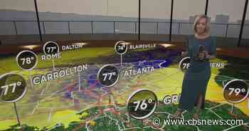 Humidity and heat rising with rain on the way to Georgia