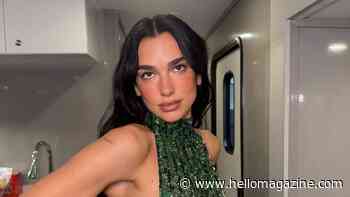 Dua Lipa leaves little to the imagination as she goes braless in daring cutout dress