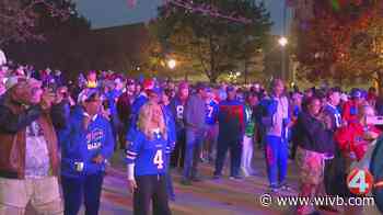 Fans fill Niagara Square for Bills rally celebrating team's return after bye week
