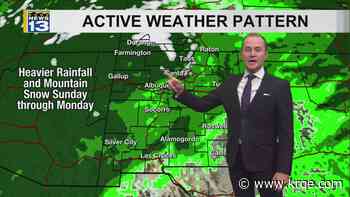 Multiple rounds of rain will move into New Mexico through early next week