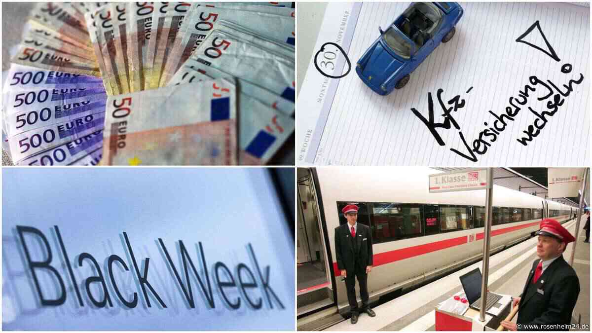 Kredite, Bahn, Kfz-Versicherung, Black Week: Das ändert sich zum 1. November für Verbraucher