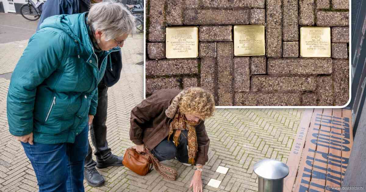 Harderwijk eert vermoorde joden met deze struikelstenen: ‘Dit is nog maar het begin’