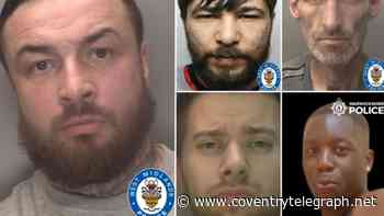Faces of Coventry men wanted over offences ranging from 'trafficking to stalking'