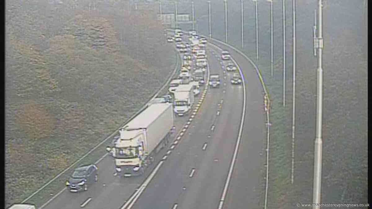 M61 traffic LIVE as police close Greater Manchester motorway with man in hospital