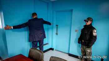 Besuch an der Grenzlinie: Merz betritt die nordkoreanische Seite