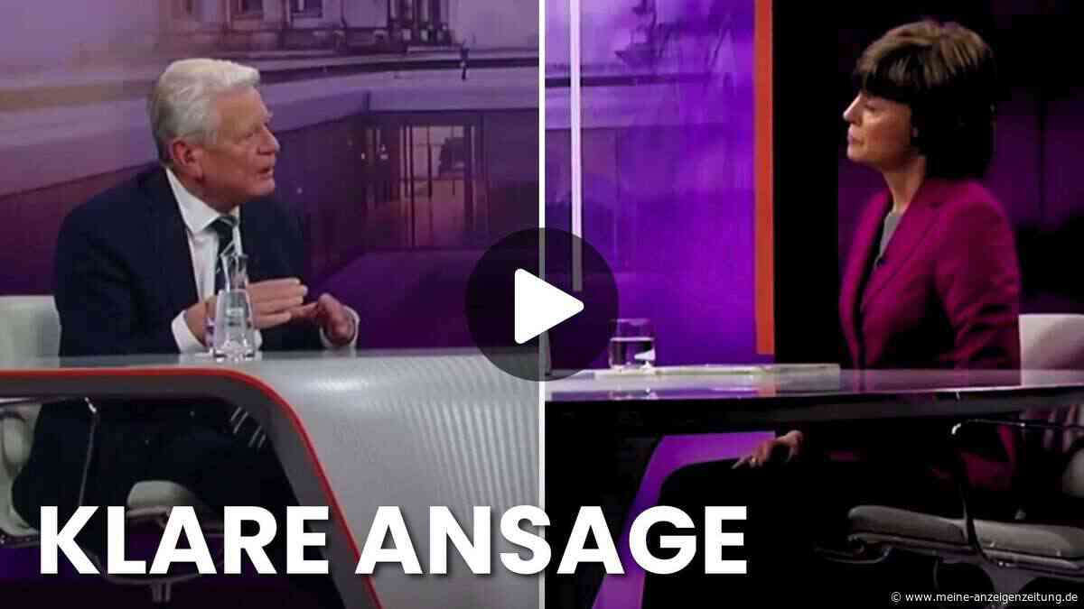 Gauck zerlegt bei Illner Logik von AfD und BSW mit deftigem Einbrecher-Vergleich