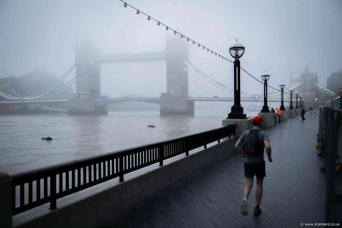 Fog warning issued by Met Office as London drivers urged to take care