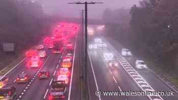 M4 morning crash causes delays as woman arrested for drink driving