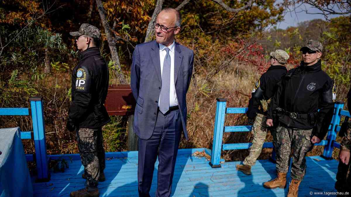 Merz hofft auf friedliche Wiedervereinigung Koreas
