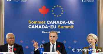 Canada-European Union summit in Montreal concluding with digital trade on agenda