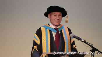 Huddersfield University pay poignant tribute to Sir Patrick Stewart
