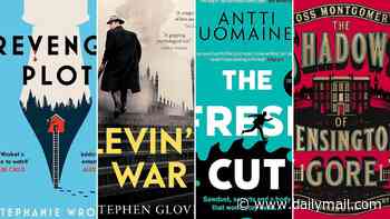 Stephen Glover's latest tense and gripping thriller: Levin's War by Stephen Glover, The Shadows of Kensington Gore by Ross Montgomery, The Fresh Cut by Antti Tuomainen, Revenge Plot by Stephanie Wrobel