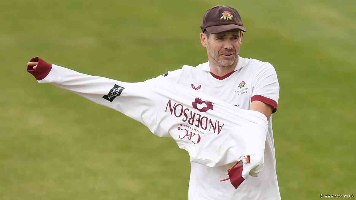 Anderson 'sad' and 'quite shocked' by Lancashire release