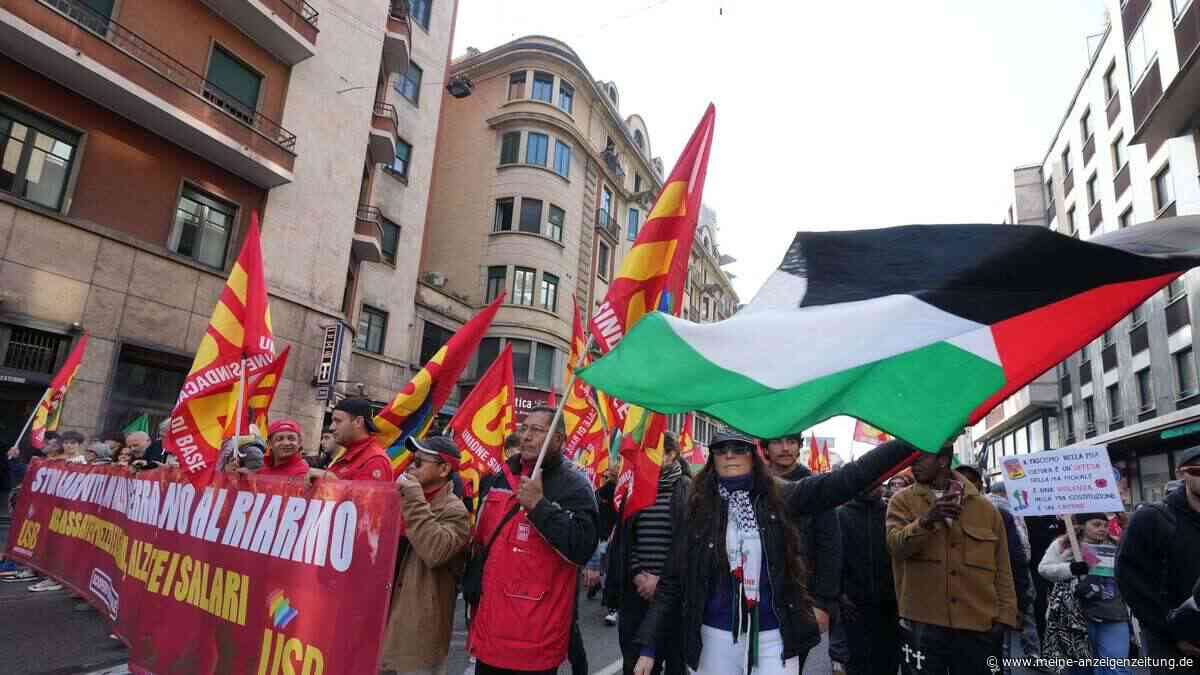 Mehr als 100.000 protestieren in Italien gegen Meloni
