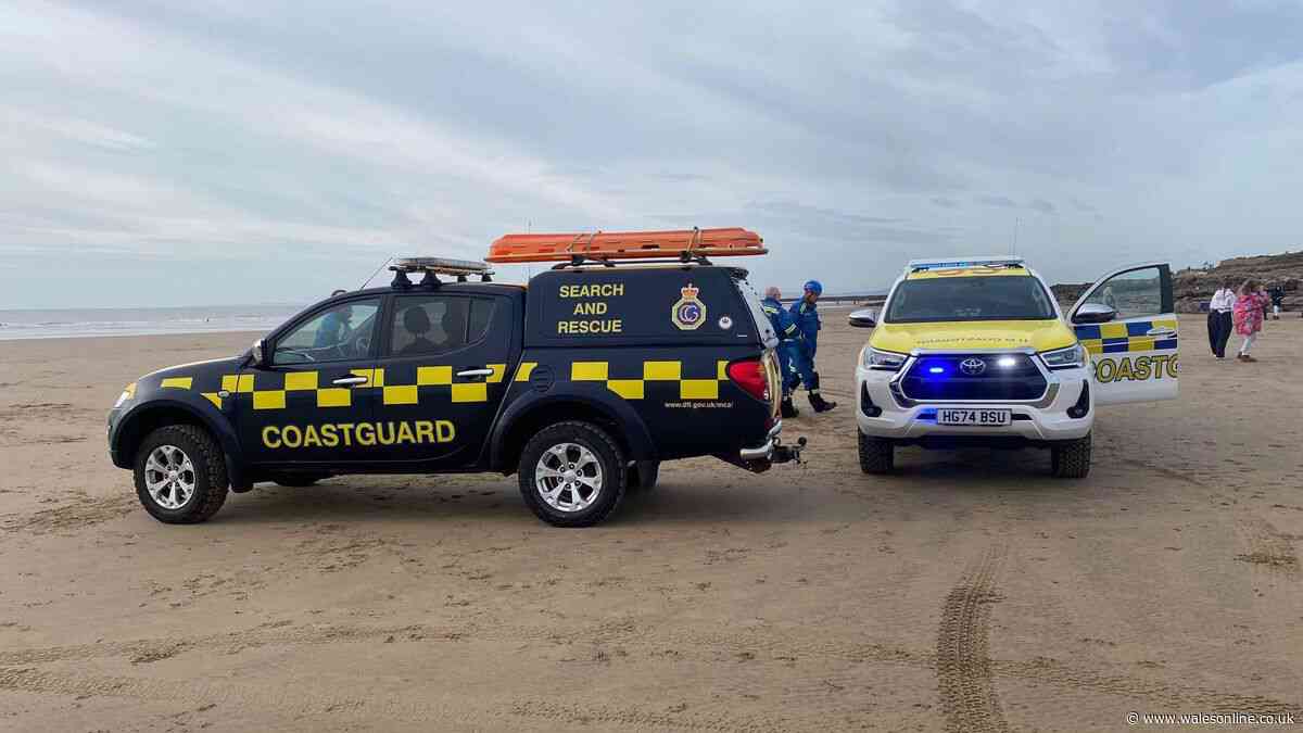 Man taken to hospital after incident at Porthcawl beach