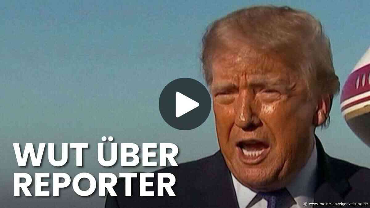 „Sie sind widerlich“: Trump geht wegen simpler Nachfrage auf Reporter los