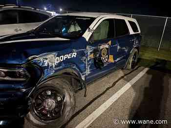 Driver faces OWI charges after rear-ending trooper's car in northwest Indiana