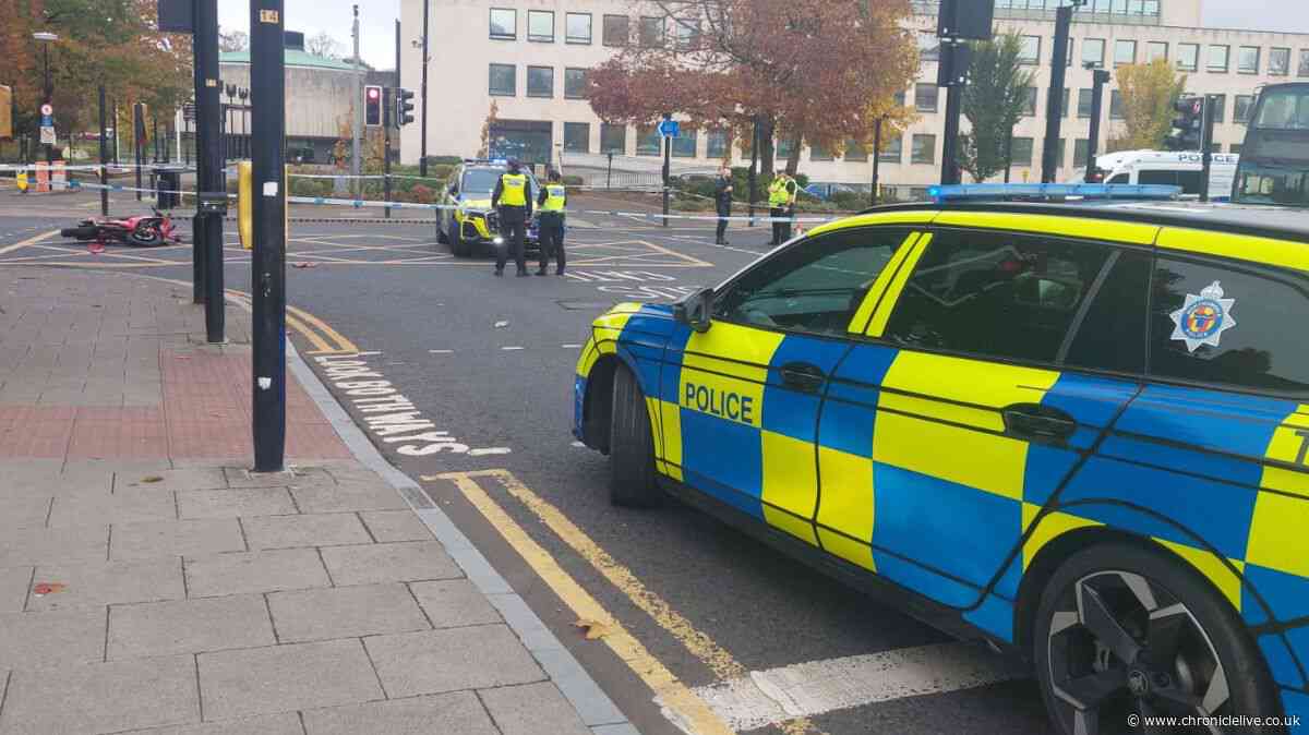 Every update as cordon removed from St Mary's Place after Newcastle motorbike crash