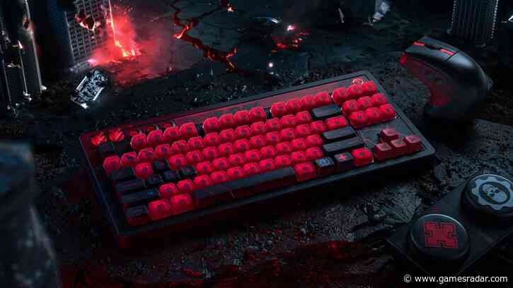 8BitDo just launched its Gears of War PC gaming roster, complete with giant Crimson Omen and Locust macro buttons