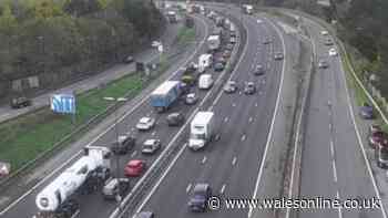 M4 crash causes traffic chaos at Newport's Brynglas Tunnel