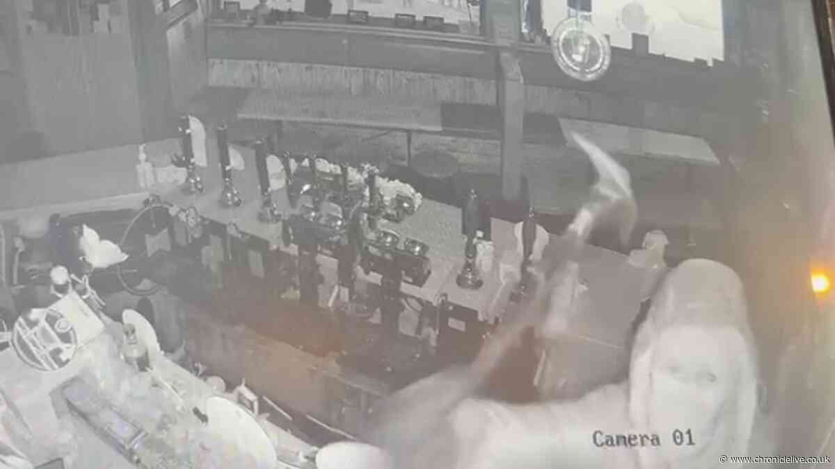 Intruder breaks into popular Gateshead pub and uses hammer to leave behind trail of destruction