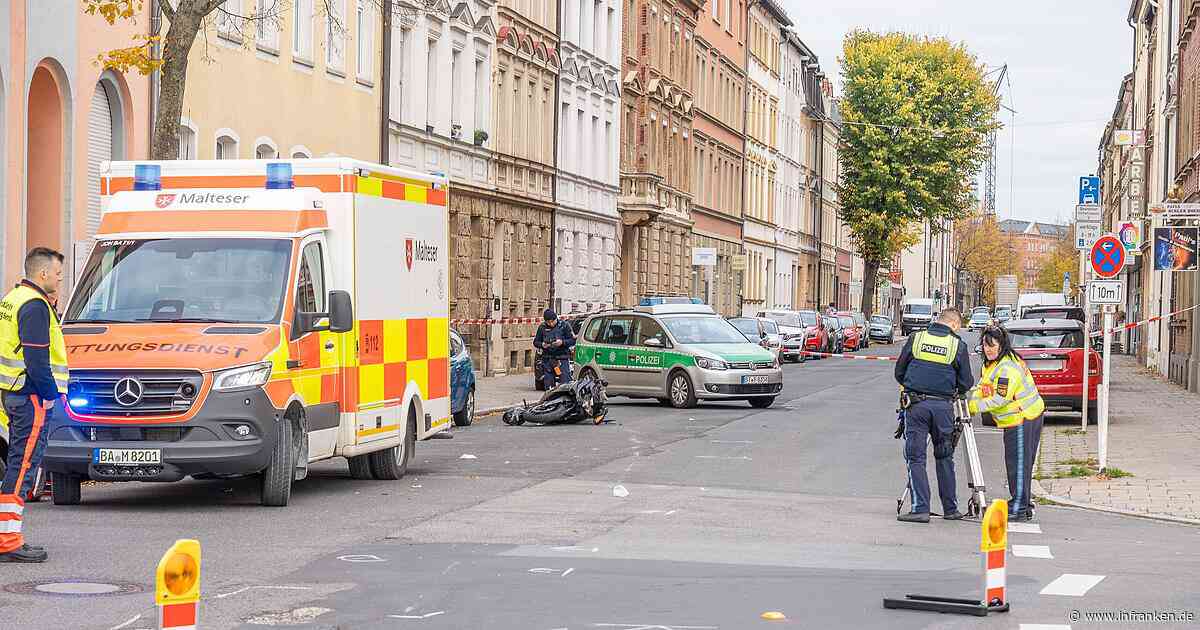 Bamberg: Jugendliche und Motorradfahrer schweben nach Unfall in Lebensgefahr