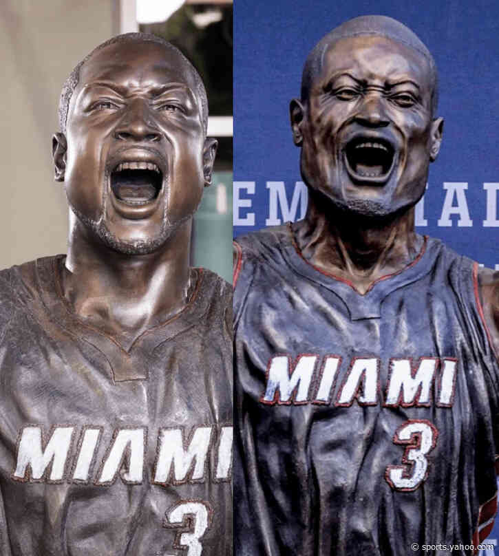 The Heat fixed their terrible Dwyane Wade statue, and it actually looks like him now