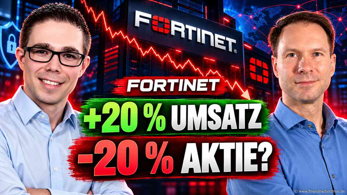Fortinet: 20 % mehr Umsatz - warum stürzt die Aktie trotzdem 20 % ab?