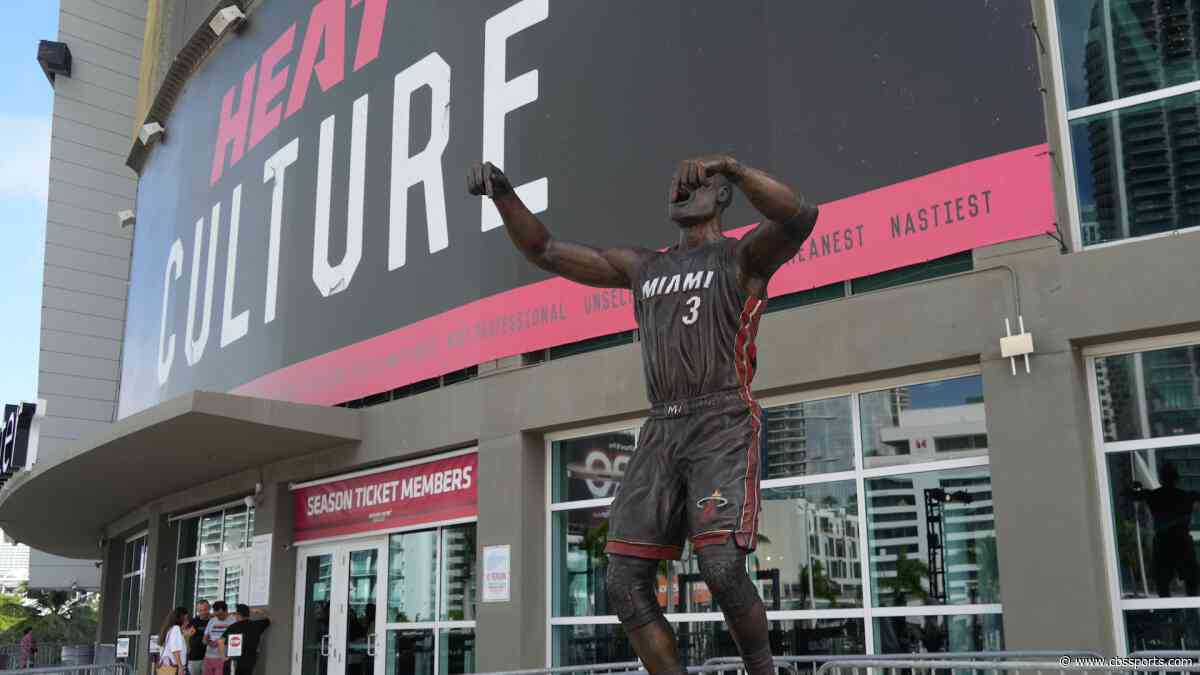 Dwyane Wade's statue gets a facelift: Heat legend's bronze likeness updated with new face