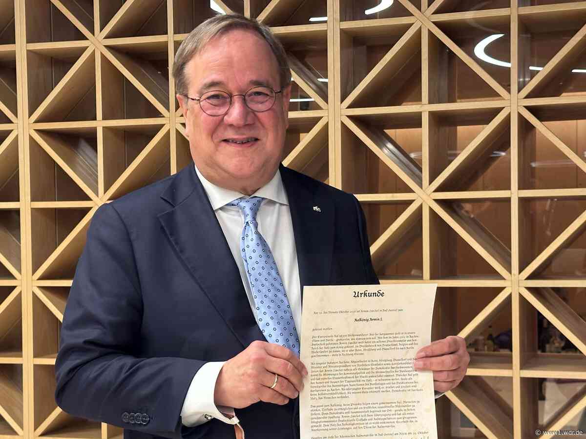 Armin Laschet ist neuer Aalkönig in Bad Honnef