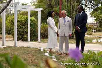 Charles visits execution site of 1823 uprising against slavery