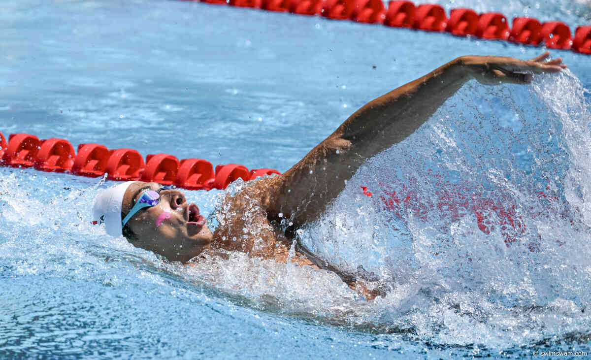 arena Swim of the Week: Gabriel Jett Rips 1:47.75 200 Back At SC World Trials, #3 All-Time Among Americans