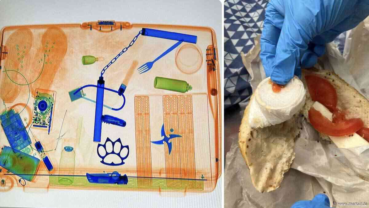 Goldringe im Baguette, Waffen im Koffer: Die unglaublichen Funde des Zolls am Flughafen
