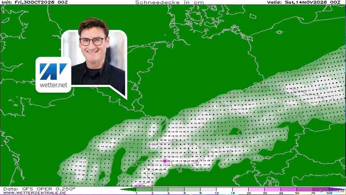 Hochwinter mitten im November? Wettermodelle zeigen Schnee bis in tiefe Lagen und minus zehn Grad