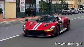 Ferrari Daytona SP3 van Max Verstappen gespot