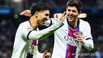 Hakimi scores 1st hat trick, adds 2 assists as Luis Enrique makes PSG history