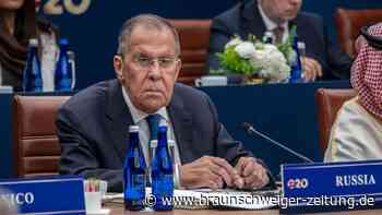 G20-Treffen: Lawrow sieht keine Fortschritte mit den USA
