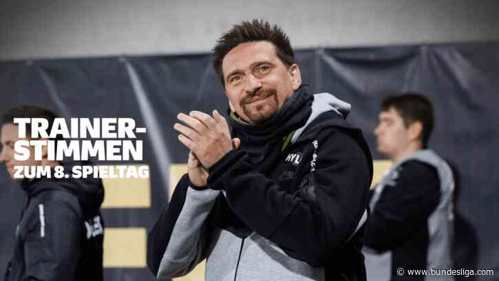 Die Trainerstimmen zum 8. Spieltag