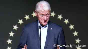 Frail Bill Clinton, 80, lashes out at Trump over Iran strikes while trying to diminish his own history of attacking the Middle East... as he cracks joke about 'corruption' in the White House