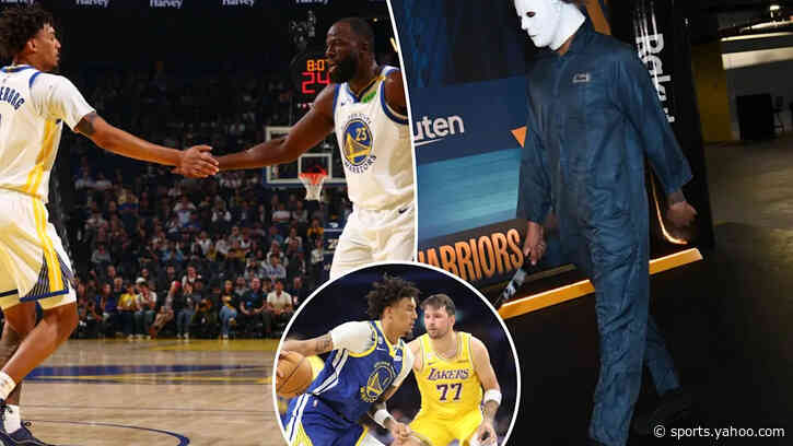 Warriors rookie embraces never- back-down advice from Draymond Green with statement Halloween costume ahead of Luka Doncic matchup