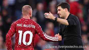 Andoni Iraola provides Alexis Mac Allister update after Liverpool contract vow - 'Wants to stay'