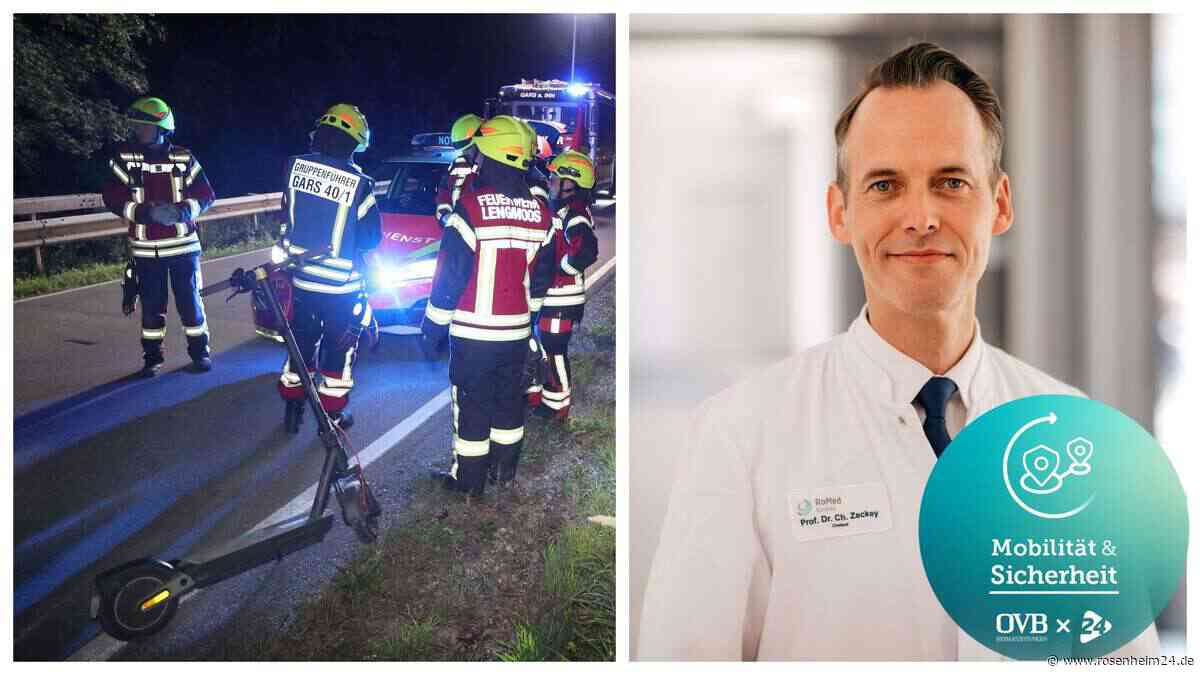 Mit 70 km/h in die Notaufnahme? Rosenheimer Chefarzt schlägt E‑Scooter-Alarm!